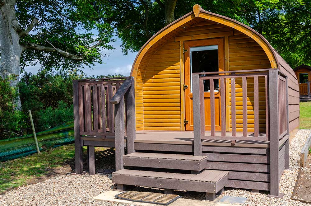 Glamping Pod Parking 72 spacious touring pitches